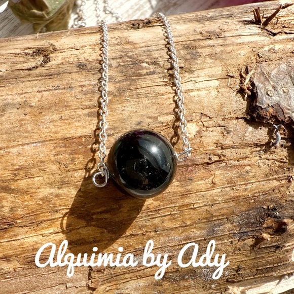 Alquimia by Ady Silver and Black Necklace - Picture 1 of 4